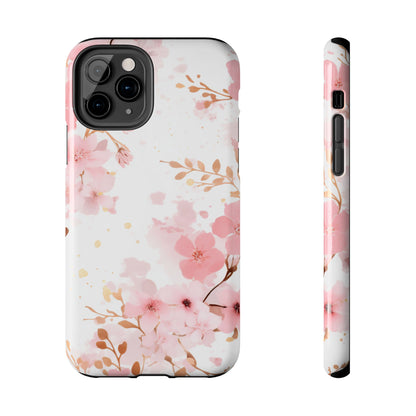 Soft Pink Cherry Blossom iPhone Case – Elegant Floral Design