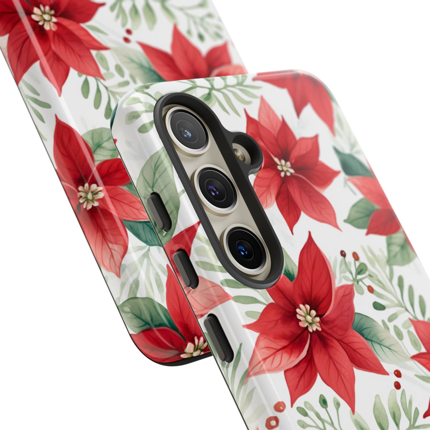 Festive Poinsettia Holiday Pattern – Samsung Galaxy Series Case