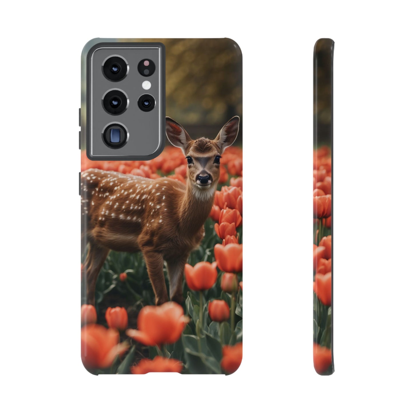 Fawn Among Tulips Samsung Galaxy Case