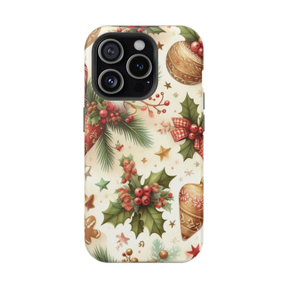 Classic Christmas Stocking & Ornaments Pattern – iPhone Series Case