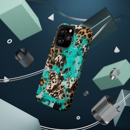 Aqua Splash Leopard - MagSafe iPhone Series Case