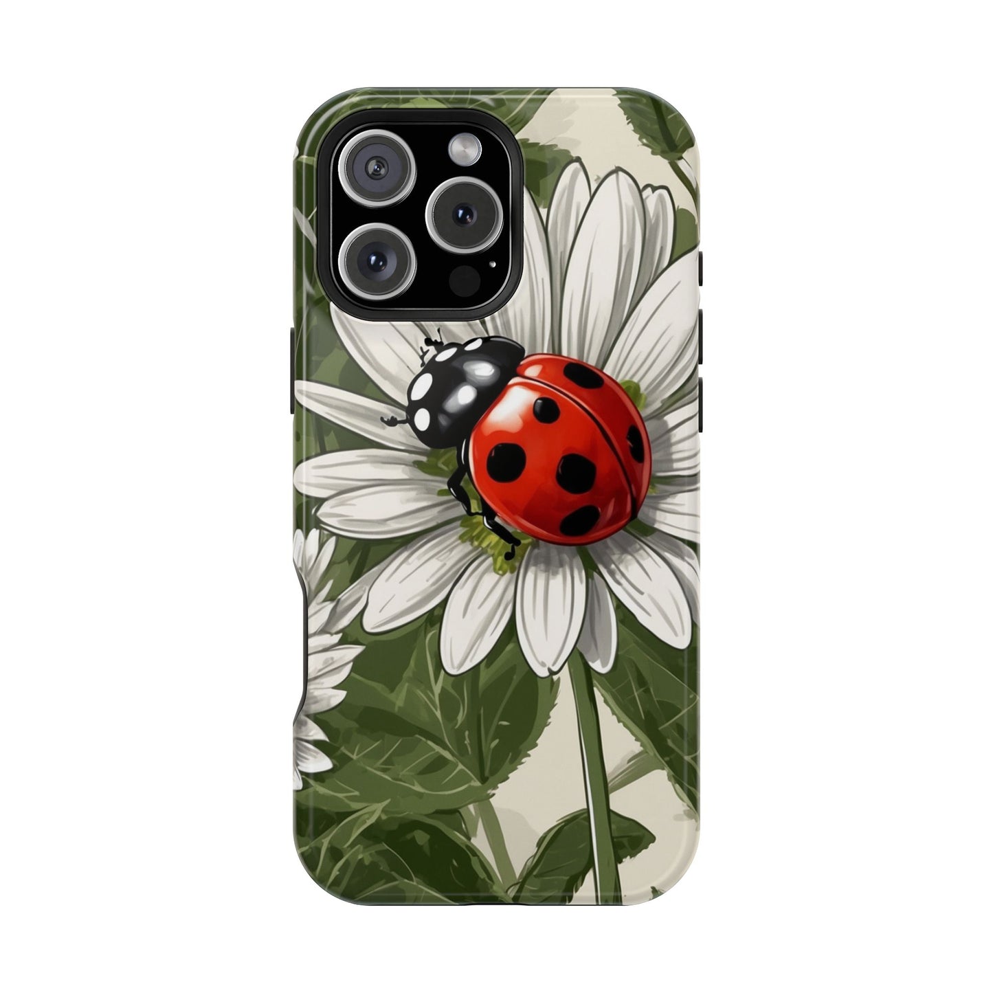 Ladybug & Daisy Garden Charm - MagSafe iPhone Case