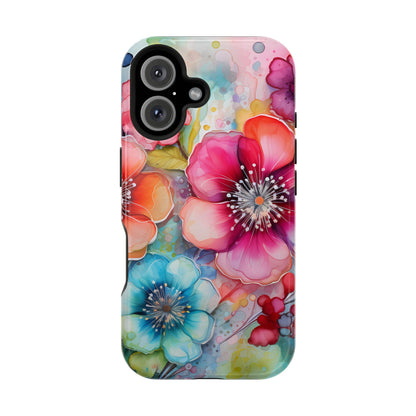 Vibrant Watercolor Floral Garden - MagSafe iPhone Series Case