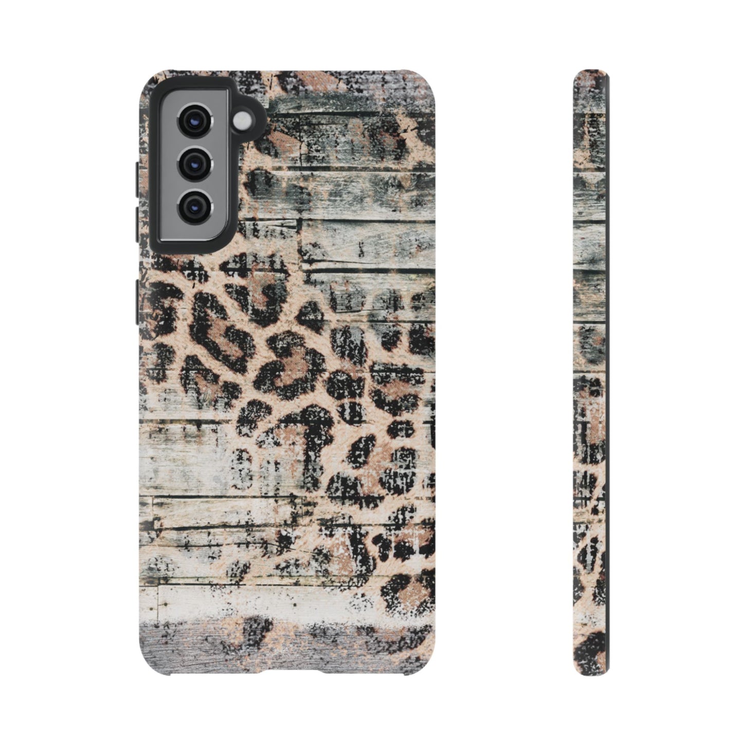 Rustic Leopard Wood Print - iPhone Series Case