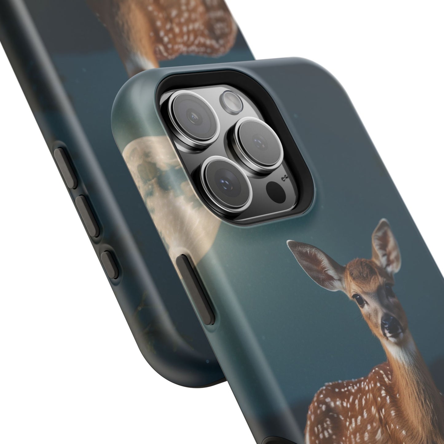 MagSafe-Compatible iPhone Case – Mystic Fawn Under the Moonlit Sky