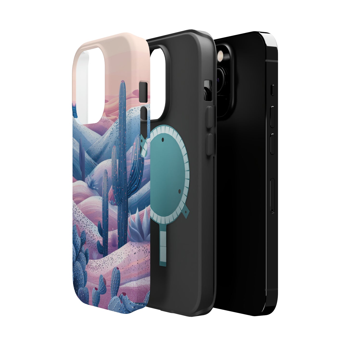 Desert Oasis MagSafe Case for iPhone – Cactus & Western Landscape Design for iPhone 15, 14 Pro Max, 13, and More!