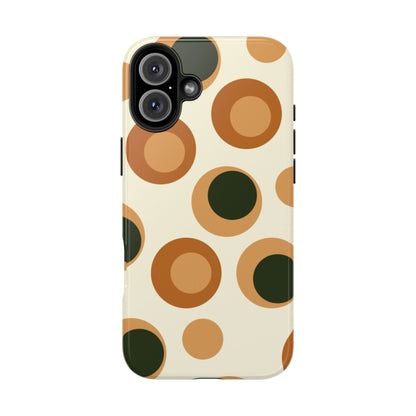 Retro Earthy Circles - iPhone Case