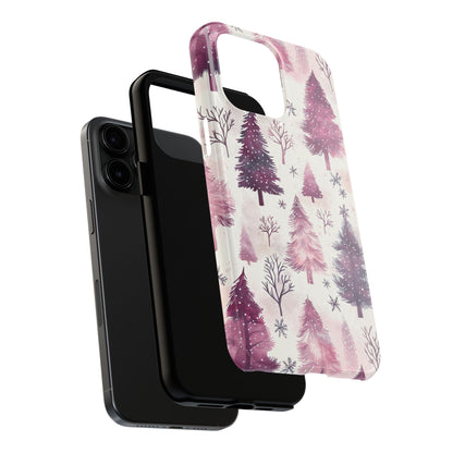 Winter Wonderland Purple Christmas Trees – iPhone Series Case