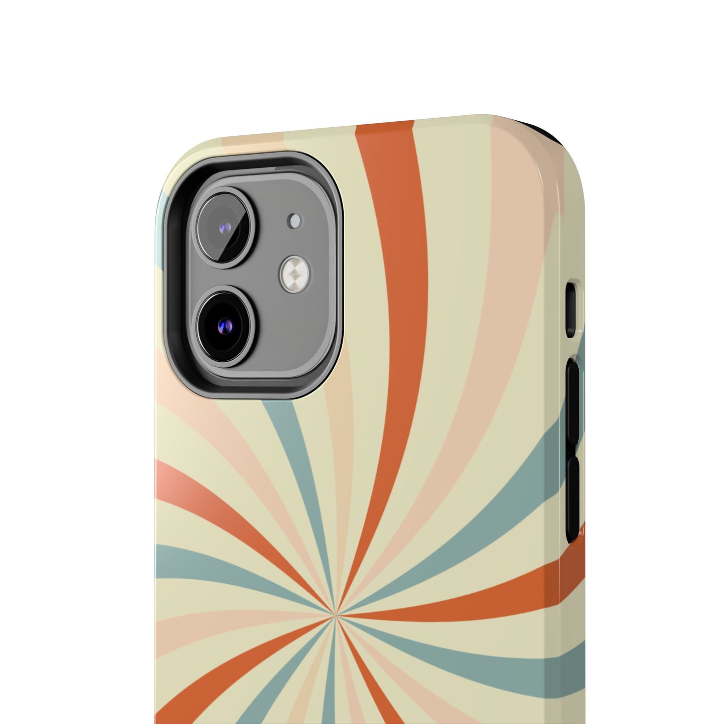 Retro Swirl iPhone Case – Durable, Vintage-Inspired Design with Dual-Layer Protection