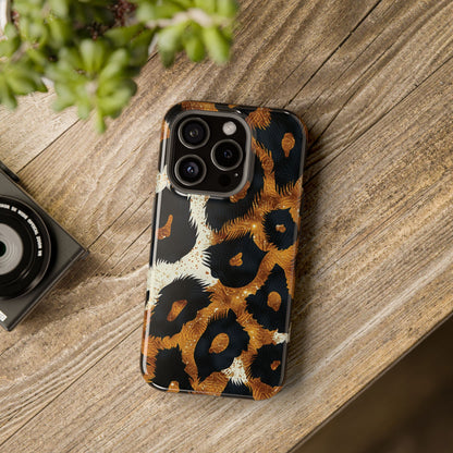 Safari Noir Gold Leopard iPhone Case