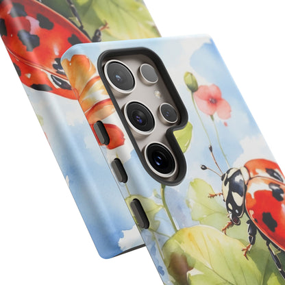 Watercolor Ladybug & Poppy Fields - Samsung Galaxy Case