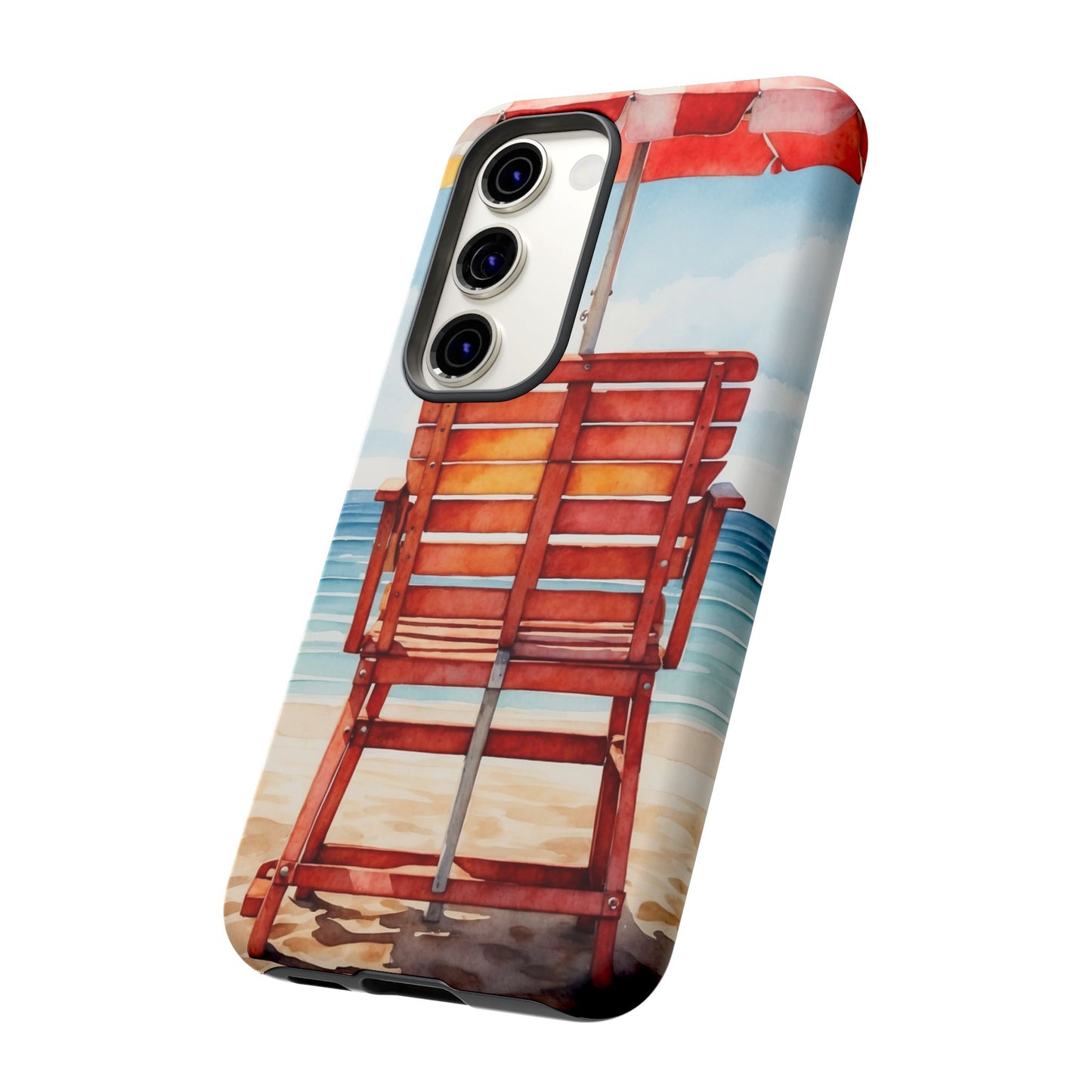 Beachfront Sunset Lounge Samsung Galaxy Case – Rearview Edition