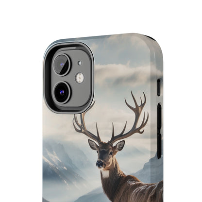 Alpine Majesty: Stag in Snow – iPhone Case