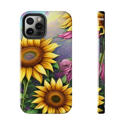 Whimsical Sunflower & Rose Garden - iPhone Series Case