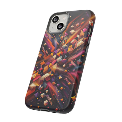 Vibrant Geometric Case | Futuristic Cosmic Art