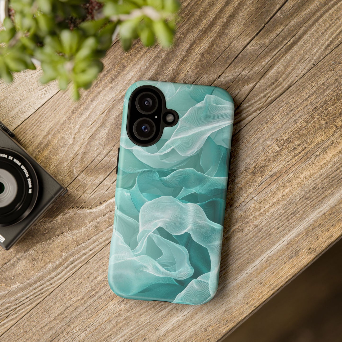 Blue Linen Design iPhone Case