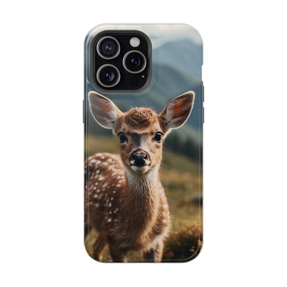 Gentle Fawn in Mountain Meadows MagSafe iPhone Case