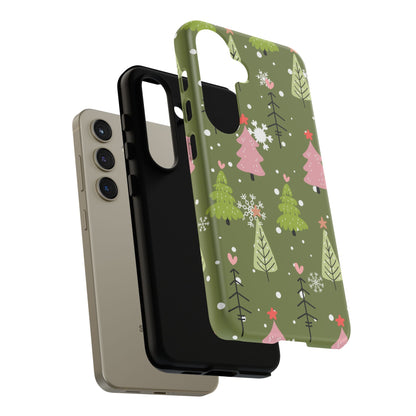 Whimsical Christmas Tree Pattern – Samsung Galaxy Series Case