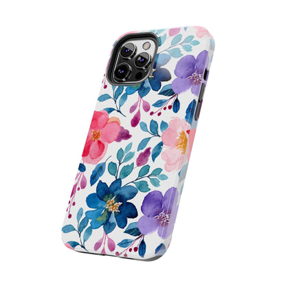 Mystic Bloom – iPhone Case with Elegant Watercolor Floral Design