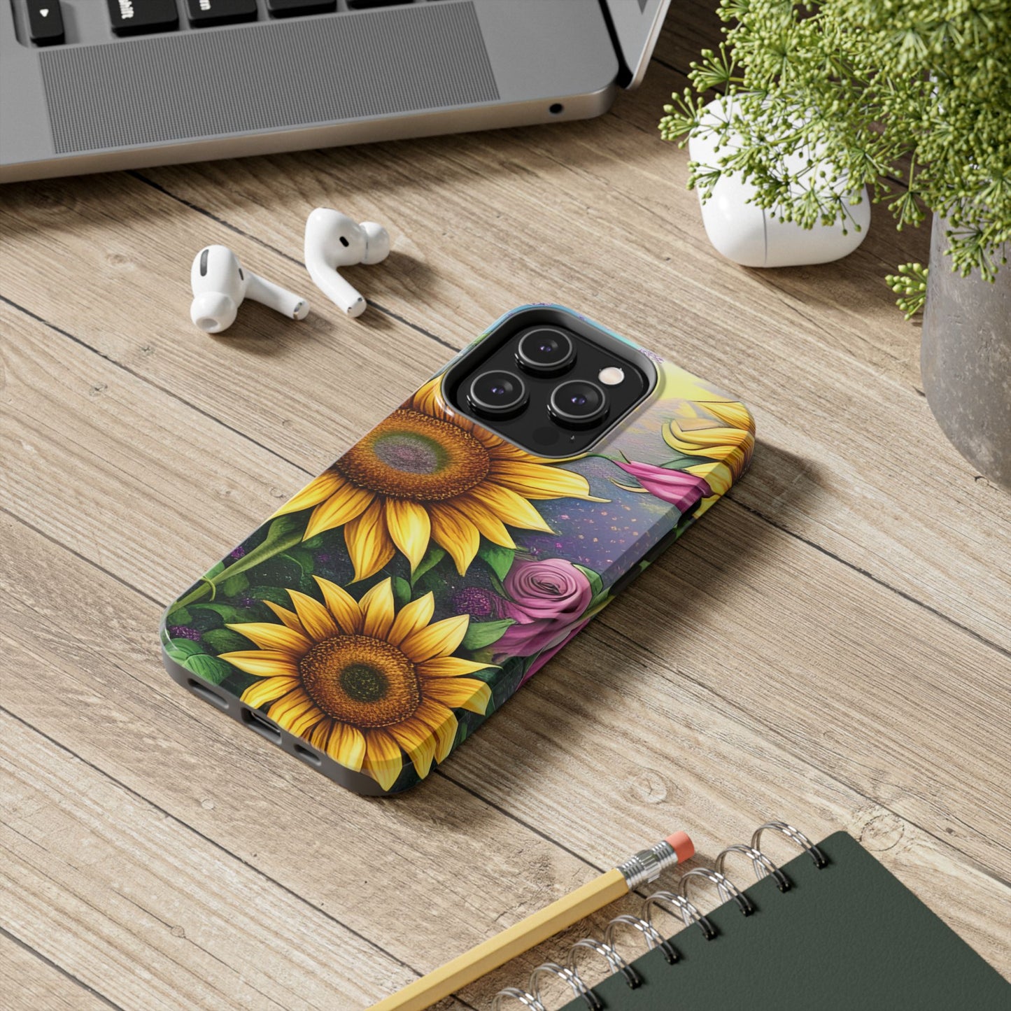 Whimsical Sunflower & Rose Garden - iPhone Series Case