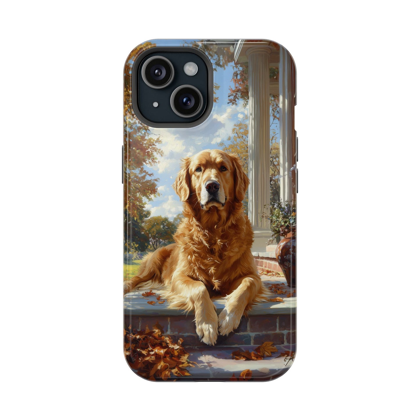 Golden Retriever Autumn Serenity - MagSafe iPhone Series Case