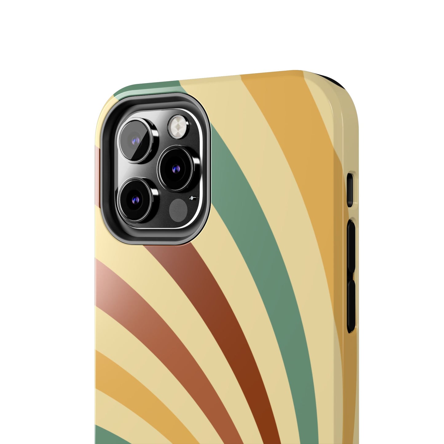 Earthy Retro Swirl iPhone Case – Dual-Layer Protection with 70s-Inspired Earth Tones