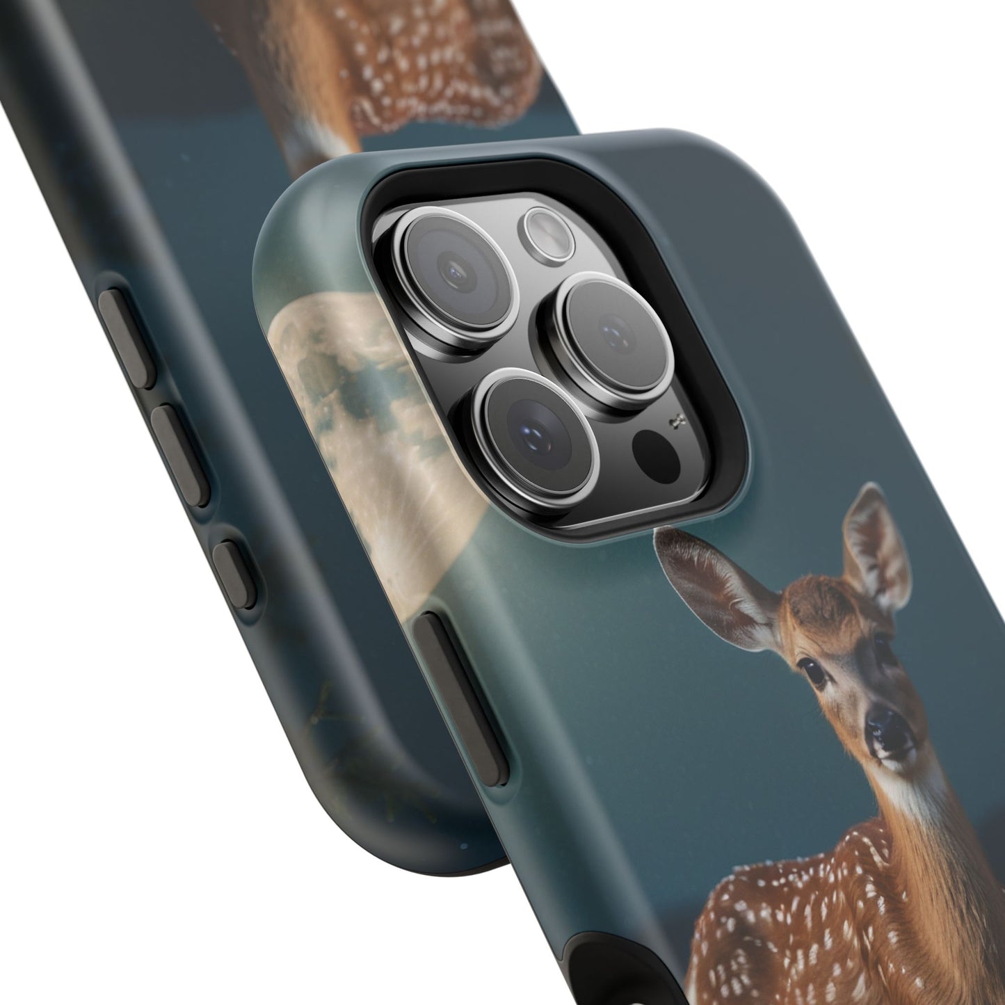 MagSafe-Compatible iPhone Case – Mystic Fawn Under the Moonlit Sky