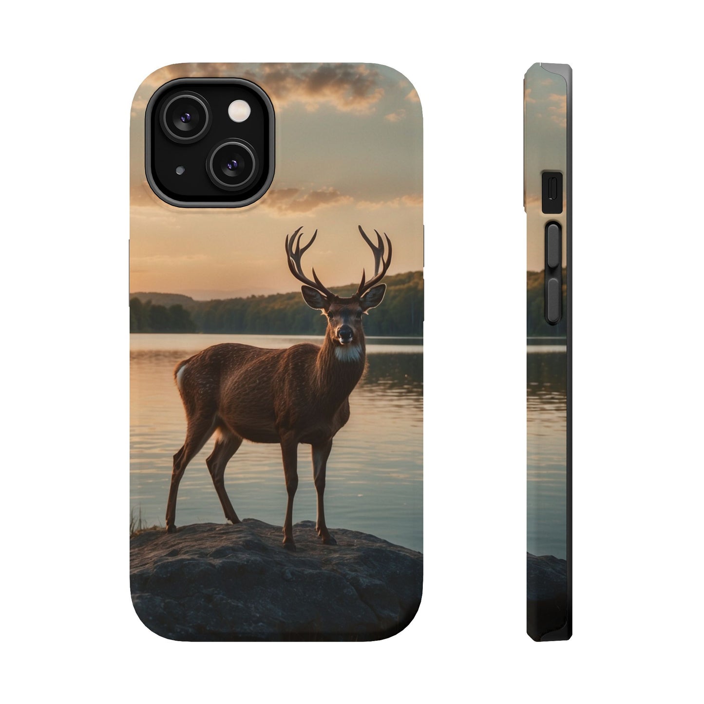 Majestic Stag at Sunset – MagSafe iPhone Case