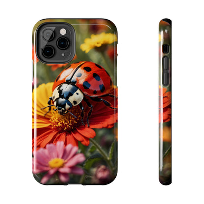 Ladybug on Orange Daisy - iPhone Series Case