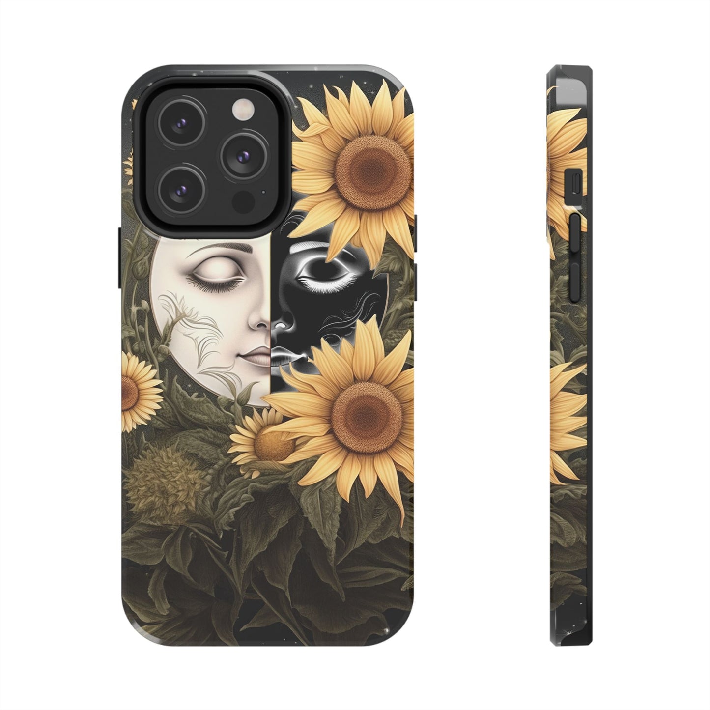 Sunflower Moon and Stars iPhone Case – Ethereal Art