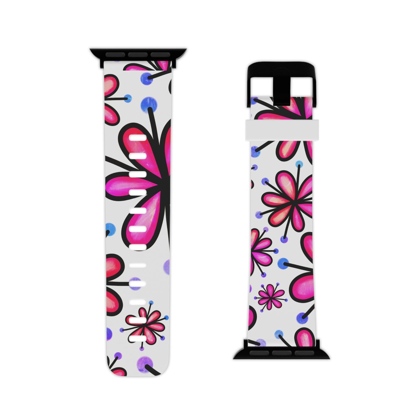  Pink Retro Bloom Apple Watch Band