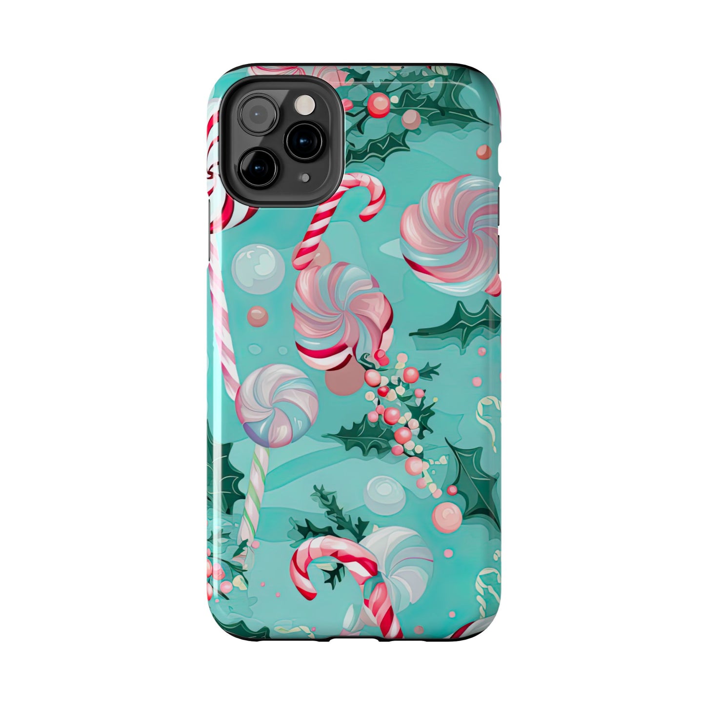 Candy Cane & Peppermint Holiday Delight – iPhone Series Case