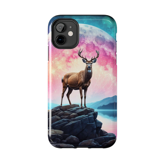 Stag in Moonlit Glow iPhone Case