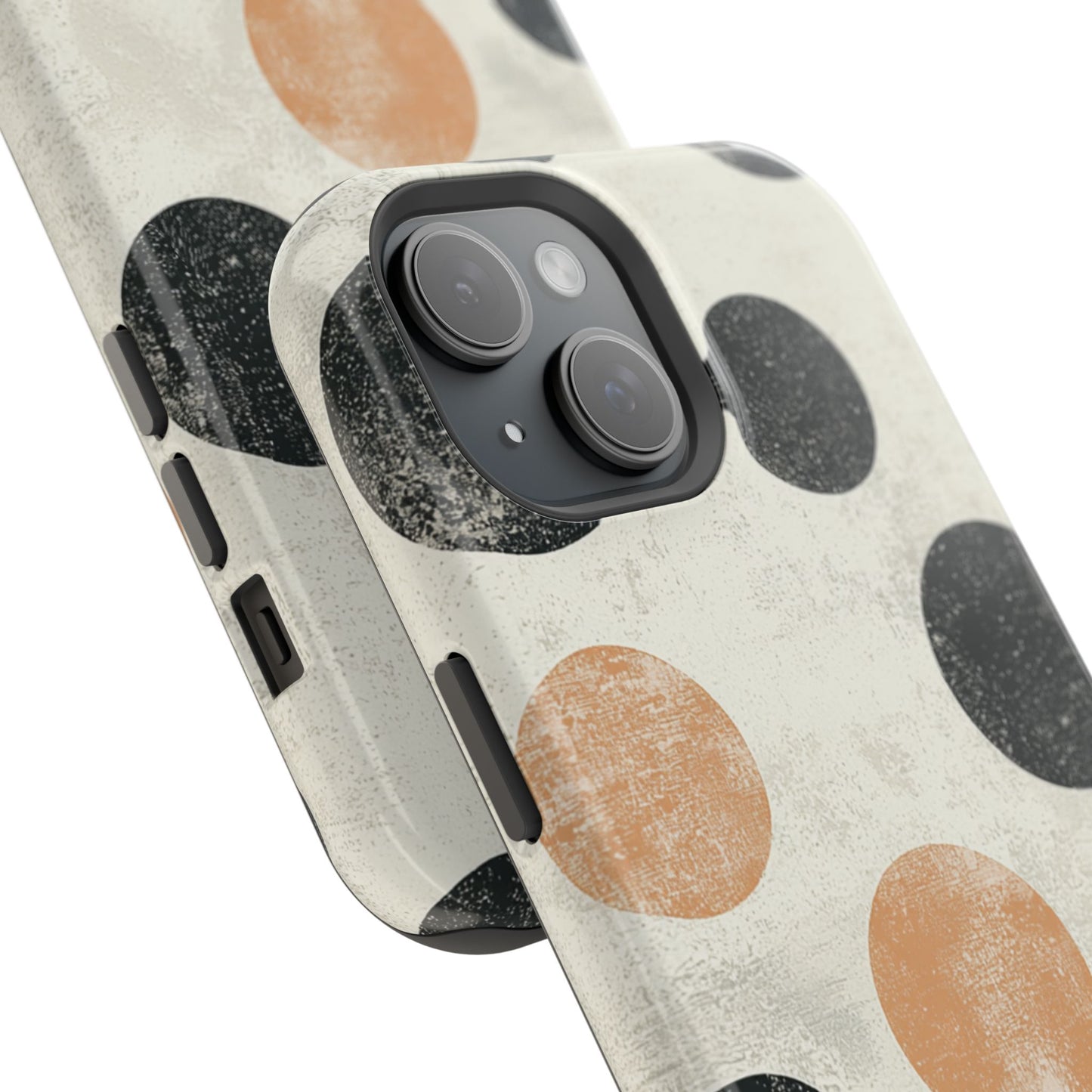 Vintage Polka Dot MagSafe iPhone Case - Retro Abstract Protective Cover