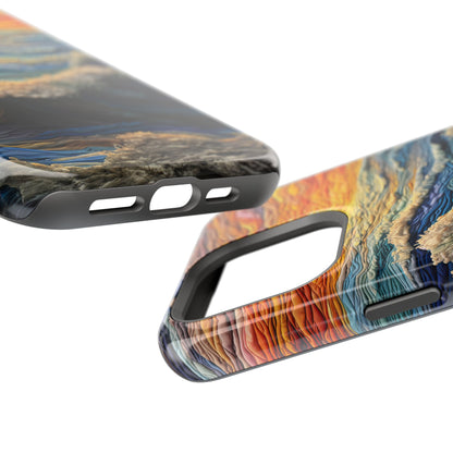 Ocean Sunset Tapestry Waves – MagSafe iPhone Series Case