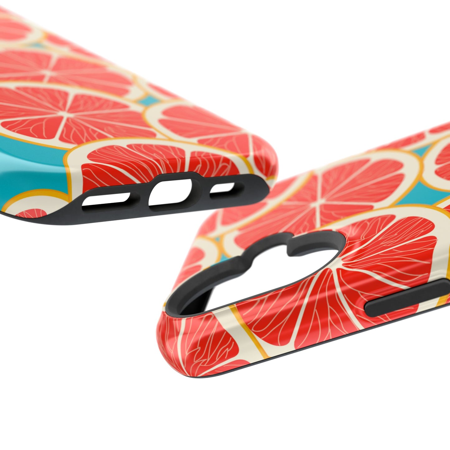 Ruby Grapefruit Pop Tough MagSafe iPhone Case – Vibrant Citrus Design, Shock-Resistant Protection