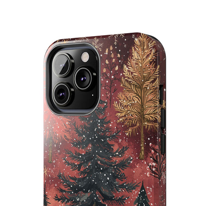 Rustic Red Winter Forest - iPhone Series Case