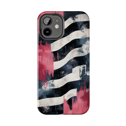 Blood Zebra iPhone Case – Bold Red & Black Pattern