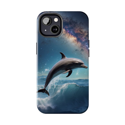 Dolphin Galaxy Splash - iPhone Case