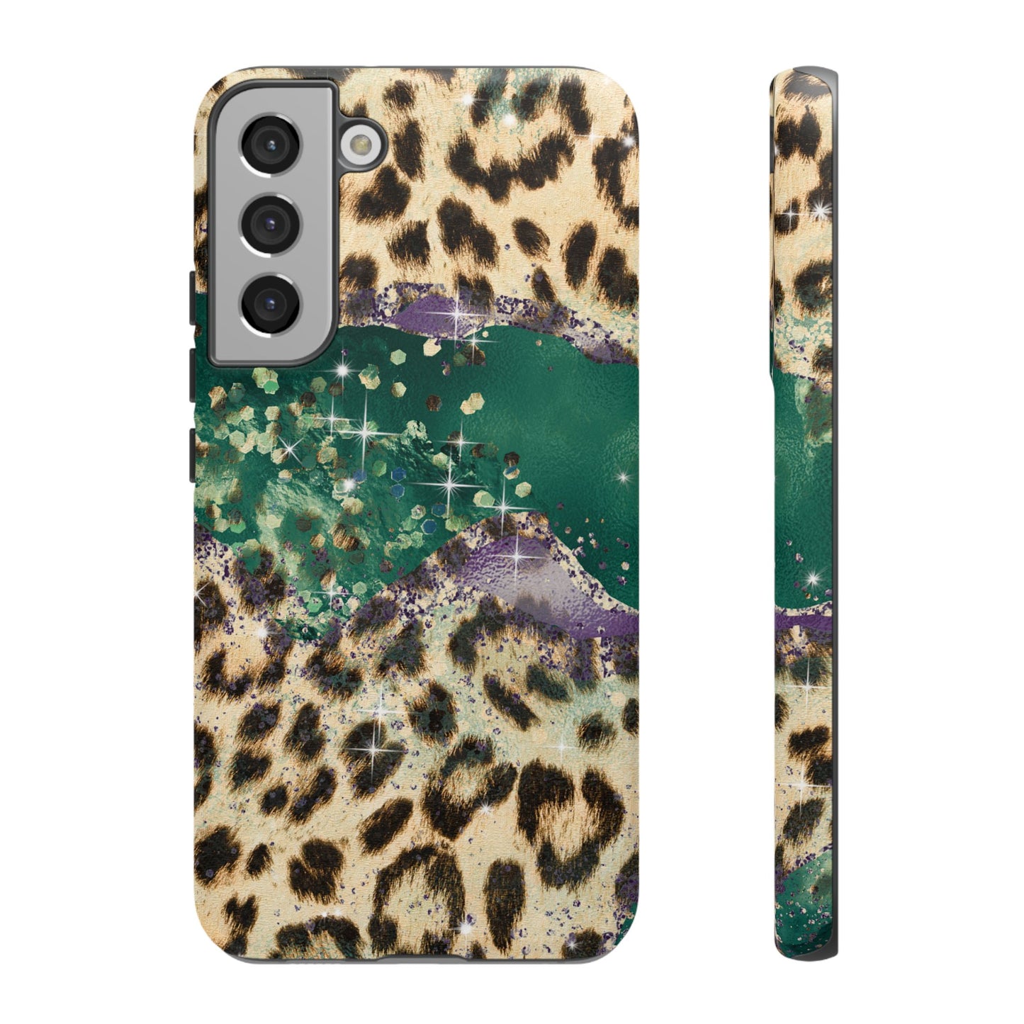 Emerald Glitter Leopard Print - iPhone Series Case