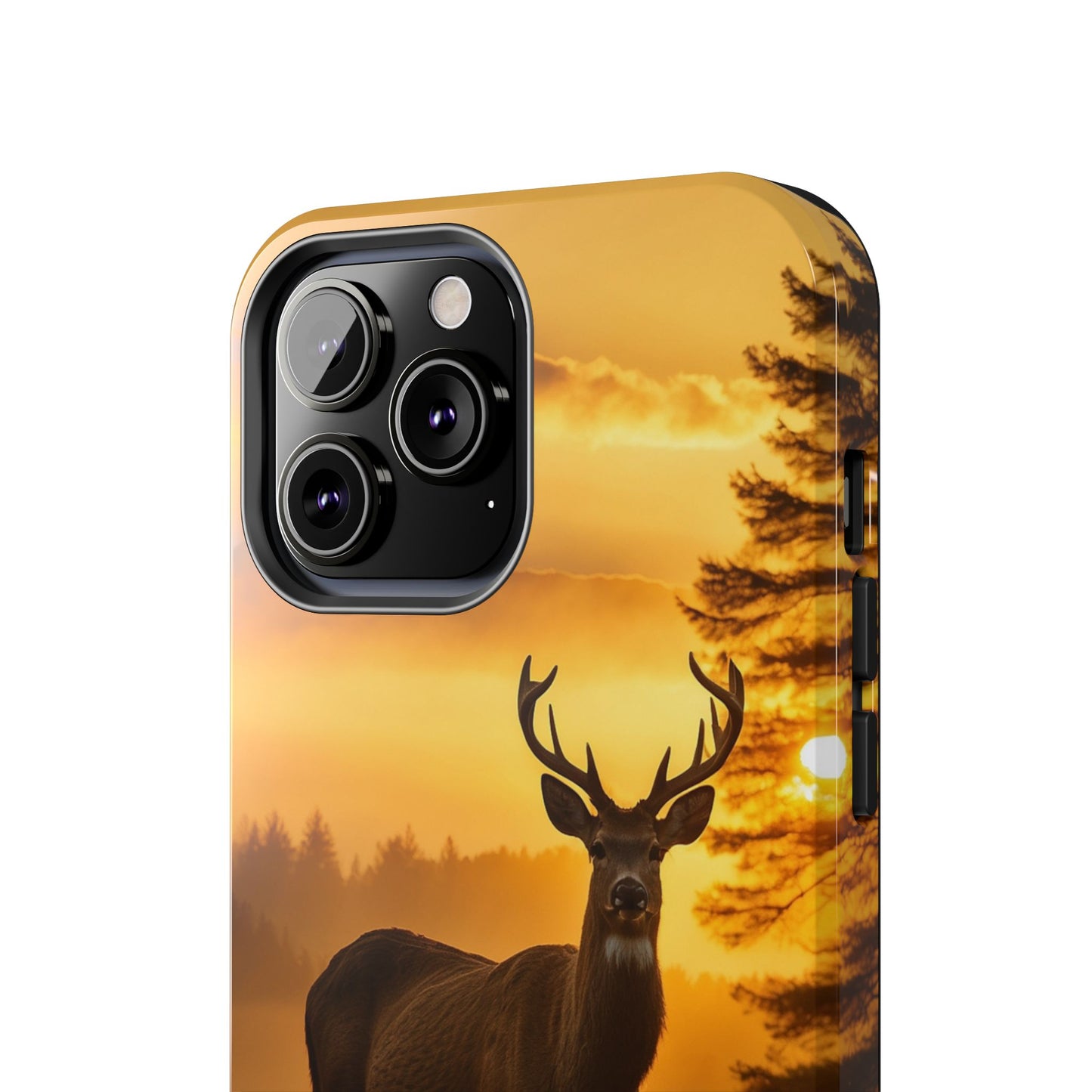 Sunset Majesty: Regal Stag – iPhone Case