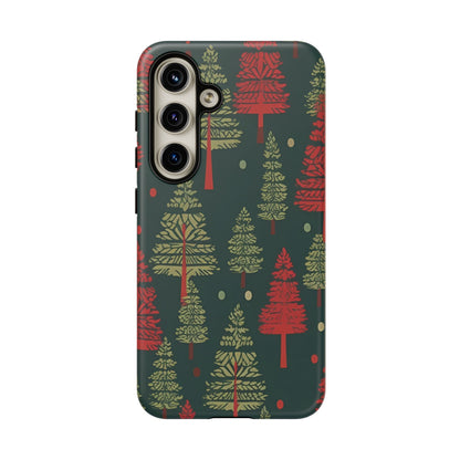 Retro Christmas Trees Pattern - Samsung Galaxy Series Case