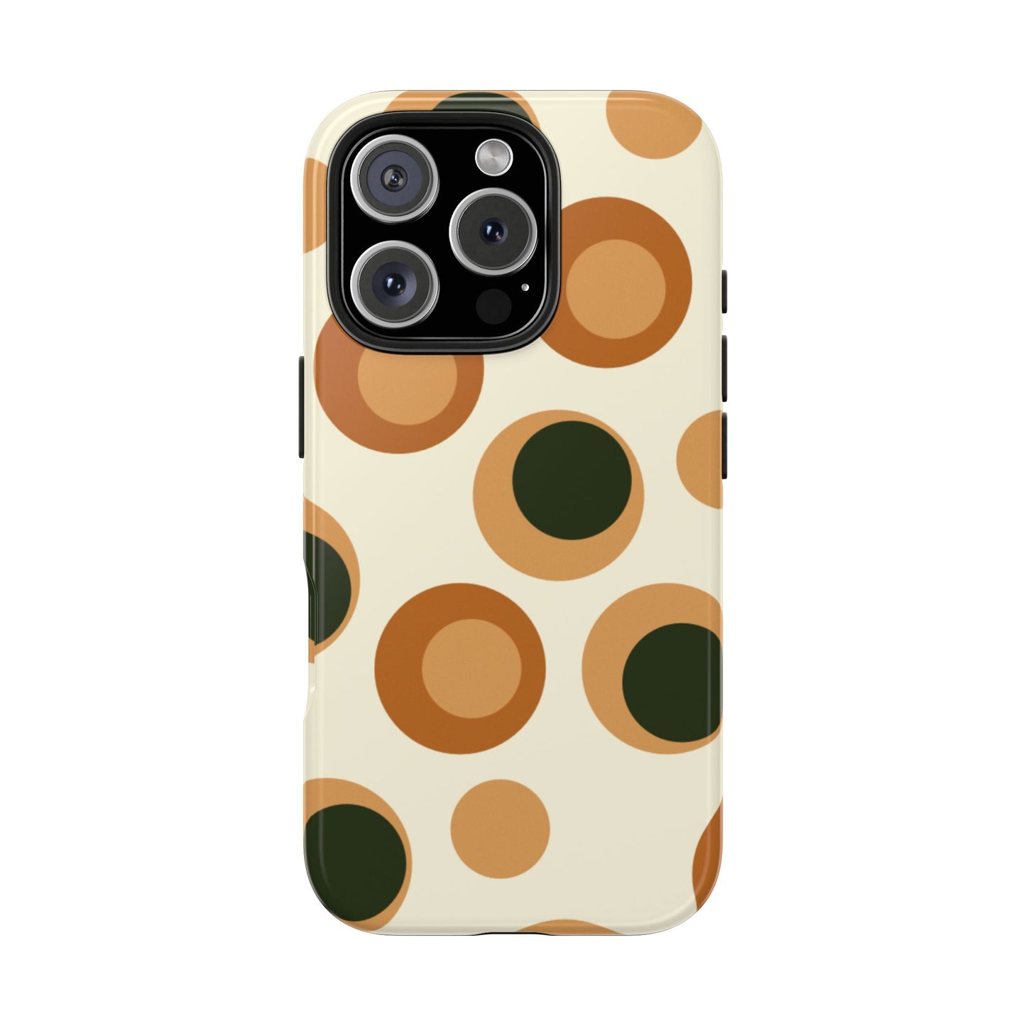 Retro Earthy Circles - iPhone Case