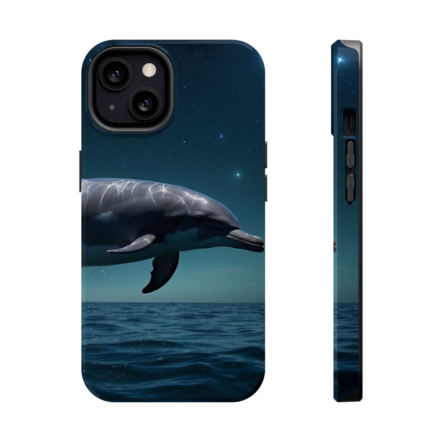 Midnight Ocean Dolphin - MagSafe-Compatible Case