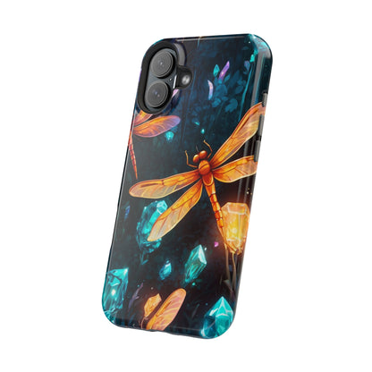 Mystical Dragonflies & Crystals – MagSafe iPhone Series Case