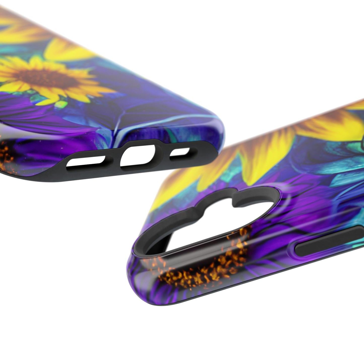 Purple & Gold Sunflower Dream - MagSafe iPhone Series Case