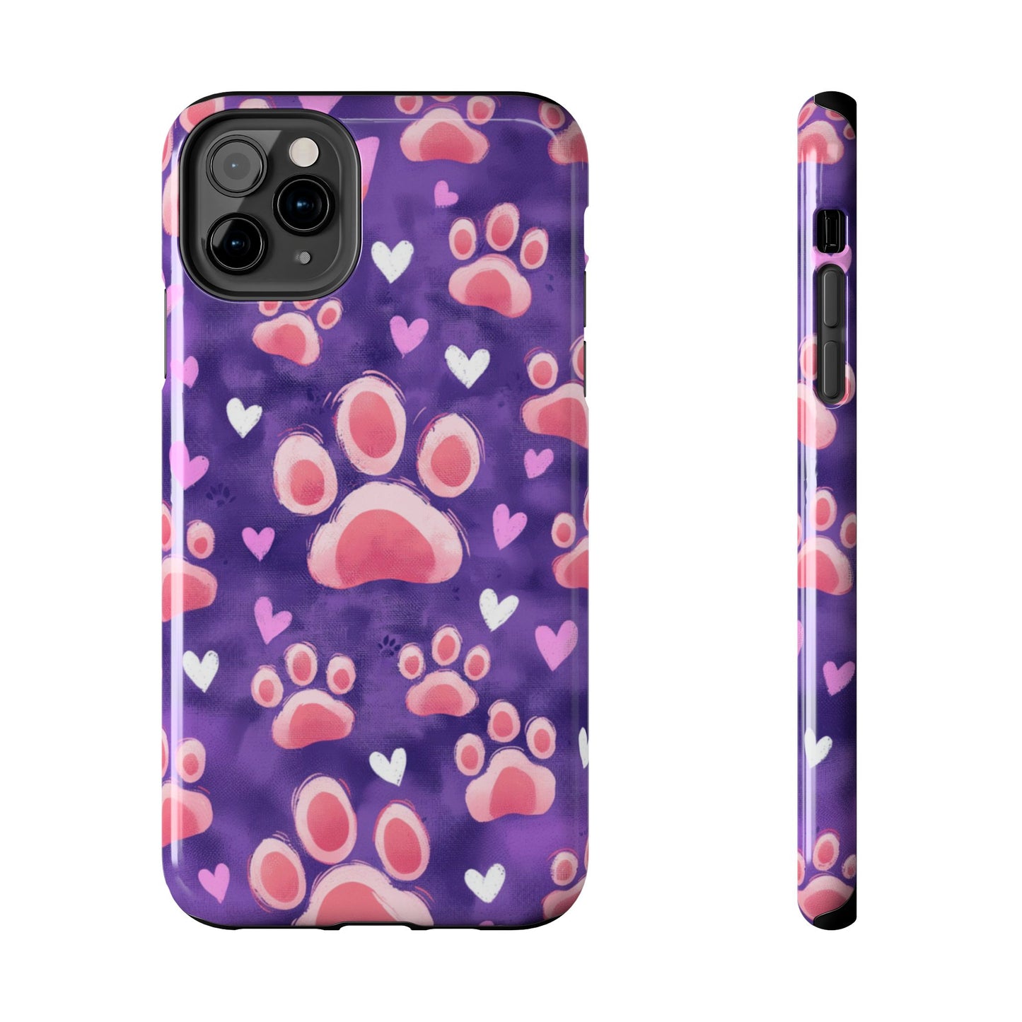 Bold Paw Print iPhone Case - Vibrant Pet-Themed Protective Cover