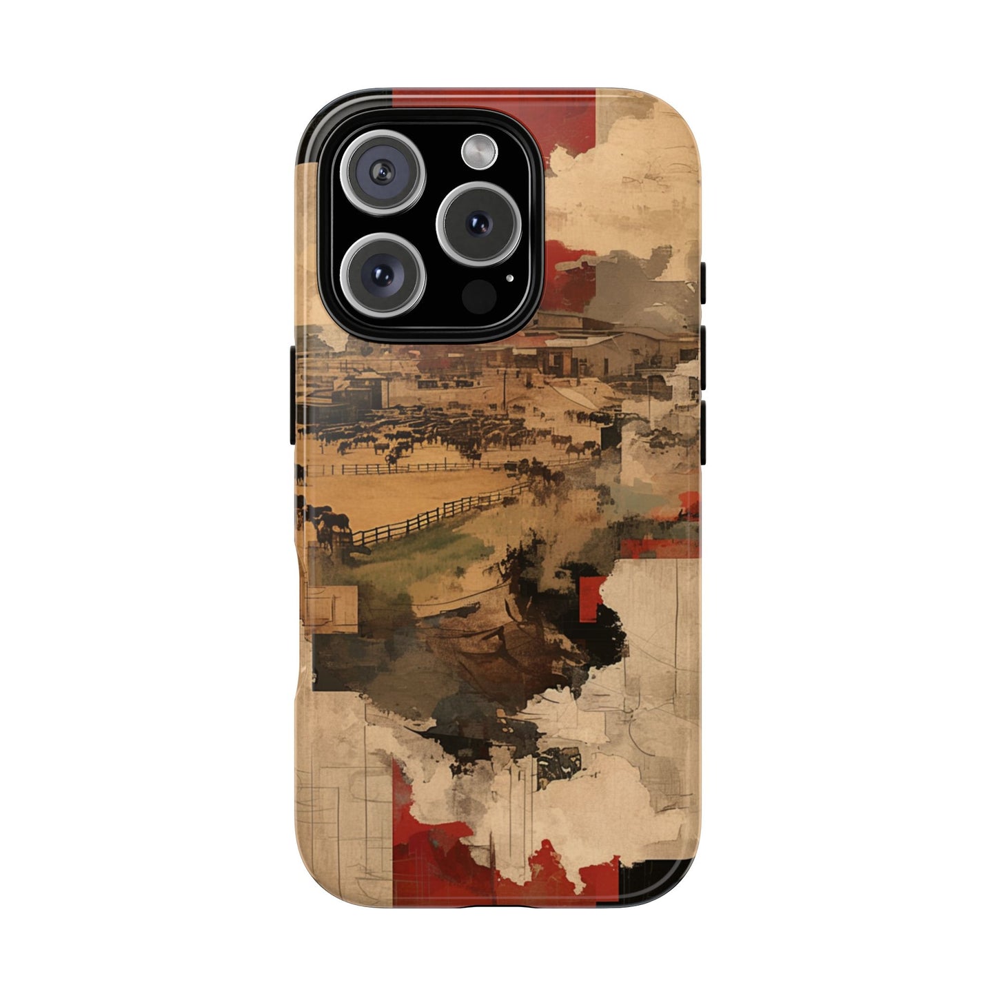 Vintage Abstract iPhone Case - Rustic Art Protective Cover