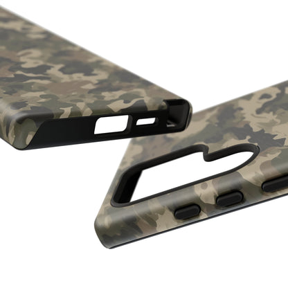 Classic Light Brown Camouflage – Premium Samsung Galaxy Case, Rugged and Stylish