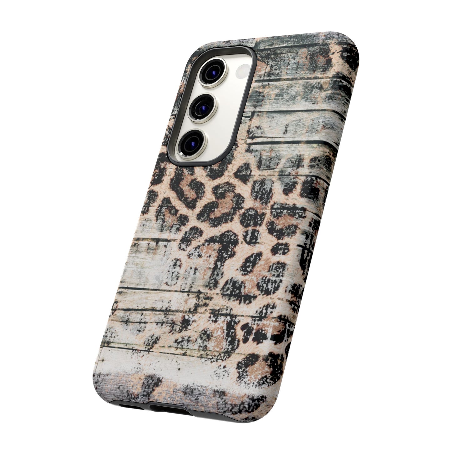 Rustic Leopard Wood Print - iPhone Series Case